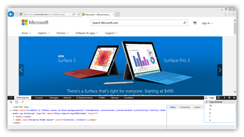 Microsoft Edge In Internet Explorer 11 (3)