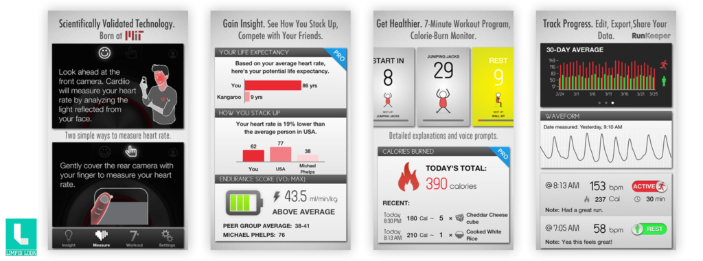 Cardiio - Heart Rate Monitor + 7 Minute Workout Exercise Routine for Cardio Health and Fitness