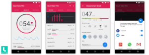 Runtastic Heart Rate PRO Android App Screens by Runtastic